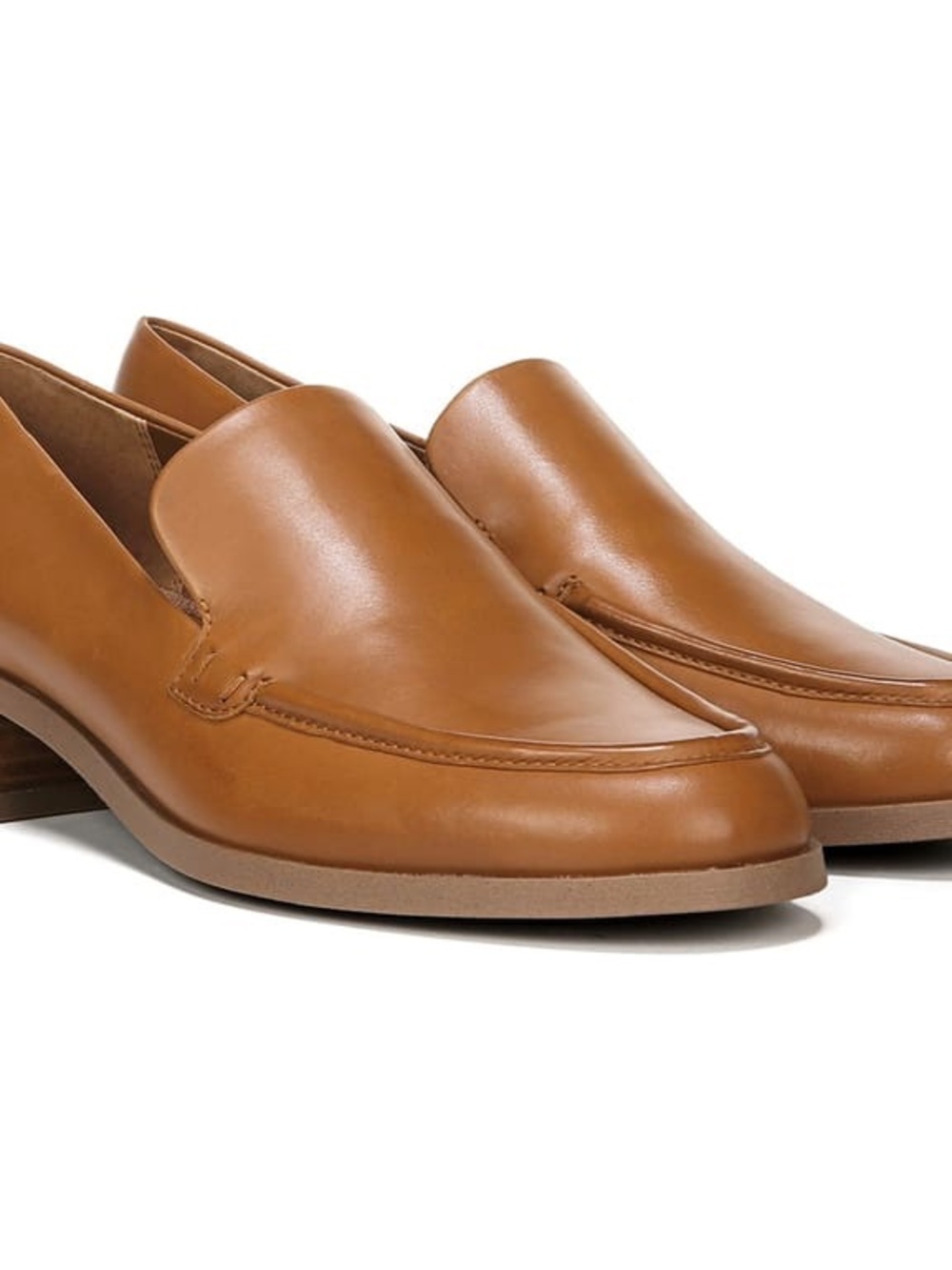 Franco Sarto Newbocca Cognac Leather Slip-On Loafers